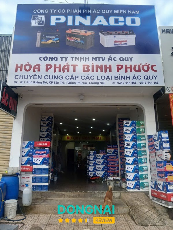 Ắc quy Đồng Xoài Bình Phước tại Phú Riềng Đỏ