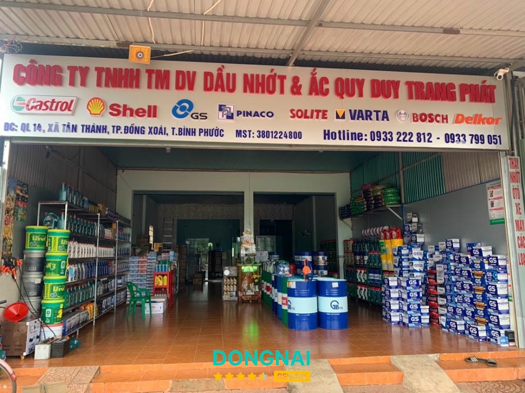 Công ty Ắc Quy Dầu Nhớt Duy Trang Phát Bình Phước
