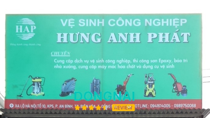 VỆ SINH CÔNG NGHIỆP HƯNG ANH PHÁT Đồng Nai