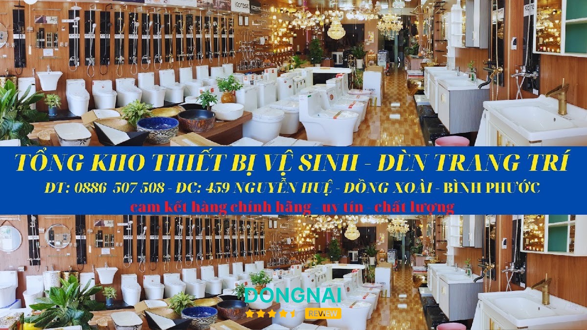 Cửa hàng đèn trang trí tại Đồng Xoài Đồng Nai