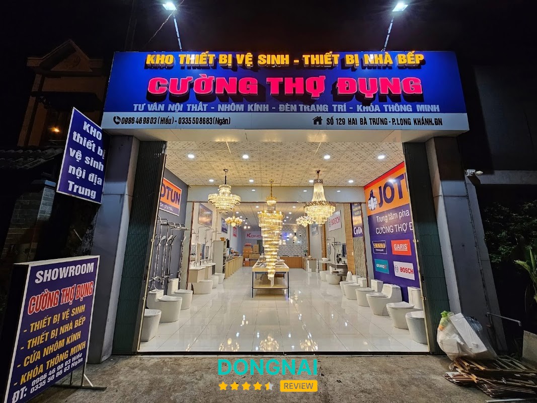 Sản phẩm thiết bị vệ sinh tại Cường Thợ Đụng
