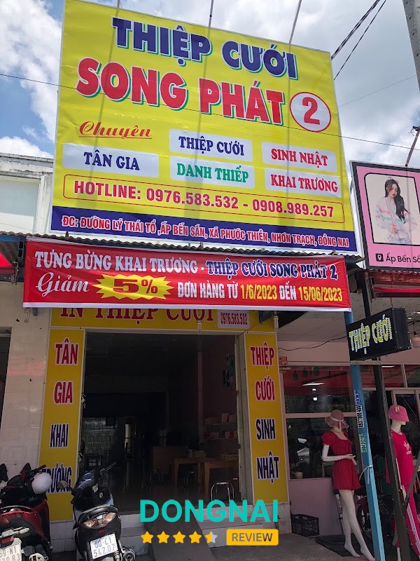Thiệp Cưới Song Phát 2 - CN Phước Thiền – Lý Thái Tổ, Ấp Bến Sắn, Nhơn Trạch