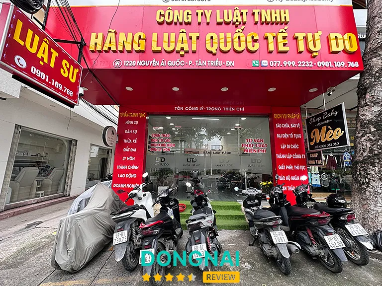 Hãng Luật Quốc Tế Tự Do: 1220 Nguyễn Ái Quốc, P. Tân Triều
