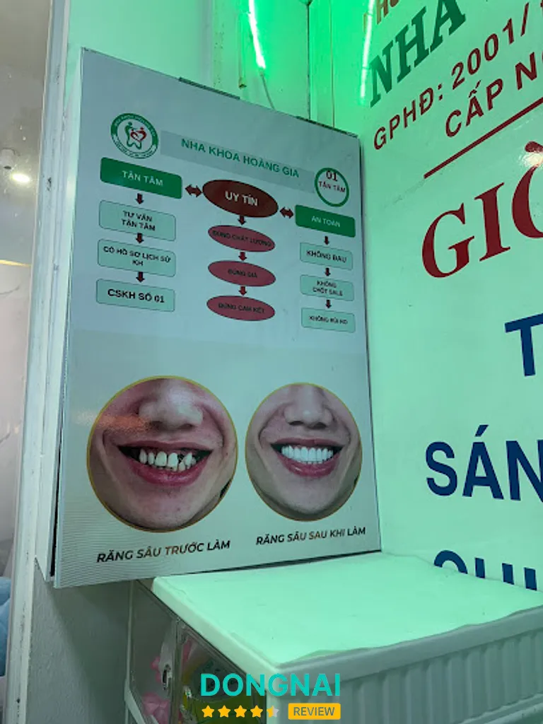 Nha khoa Hoàng Gia: 215 Phạm Văn Thuận, P. Tam Hiệp