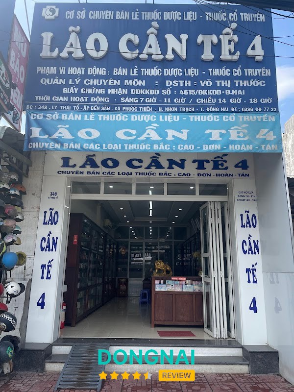 Nhà thuốc YHCT Lão Cần Tế 4 Nhơn Trạch