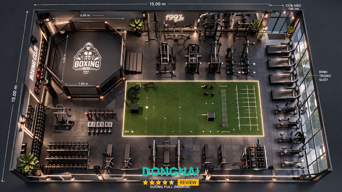 Không gian sạch tại 1993 Private Gym