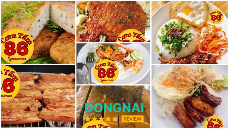 Món ăn tại Cơm Tấm 86