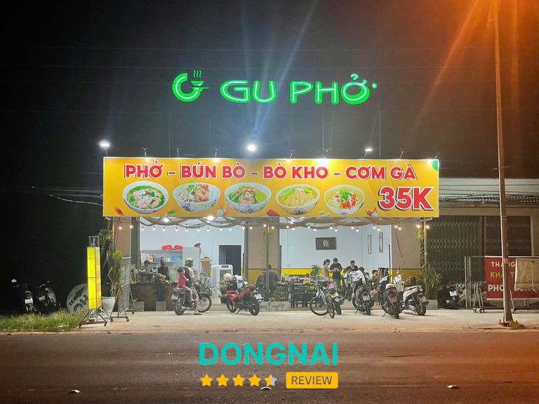 Không gian và món ăn Gu Phở Chơn Thành