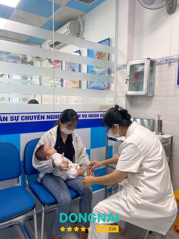 Khu vực phục vụ tại phòng tiêm Safpo Bình Phước