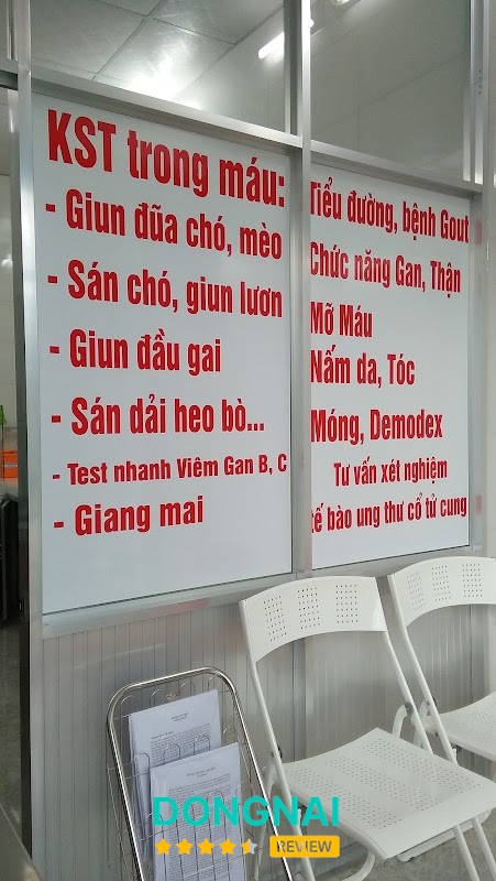 Khu vực xét nghiệm ký sinh trùng tại Trảng Dài