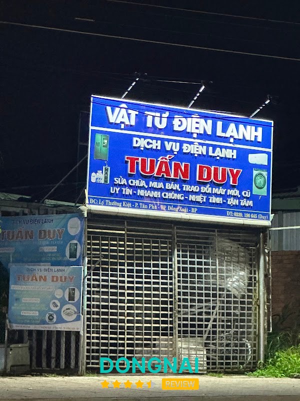 Điện Lạnh Tuấn Duy – 163 Đ. Lý Thường Kiệt, Đồng Xoài